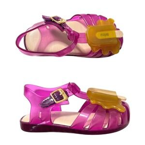 Mini Melissa Aranha VIII Pink Popsicle Jelly Sandals Toddler Size 7